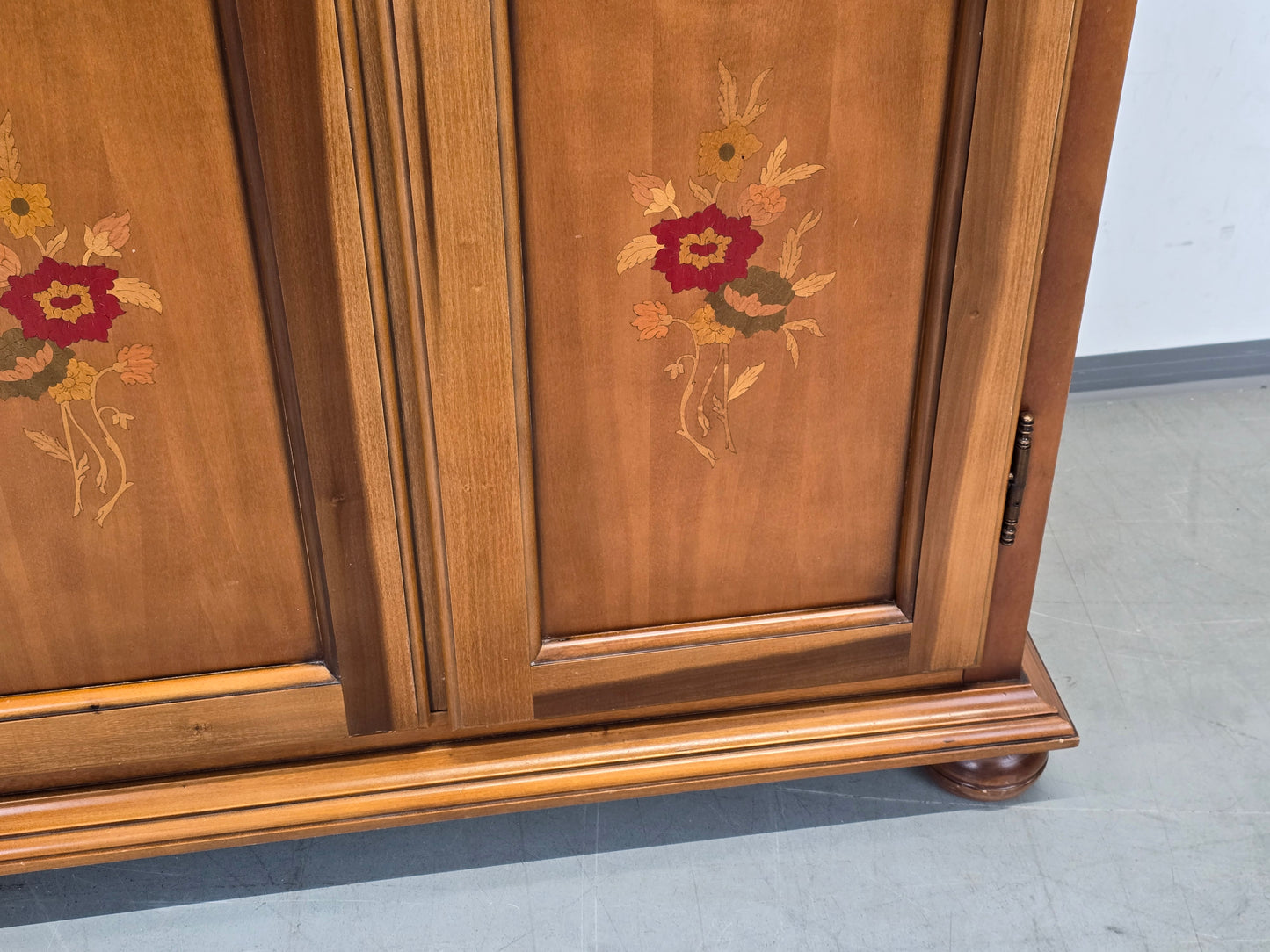 VOGLAUER Kleiderschrank Kirschbaum Intarsien Schrank Anno Antik Stil 60er