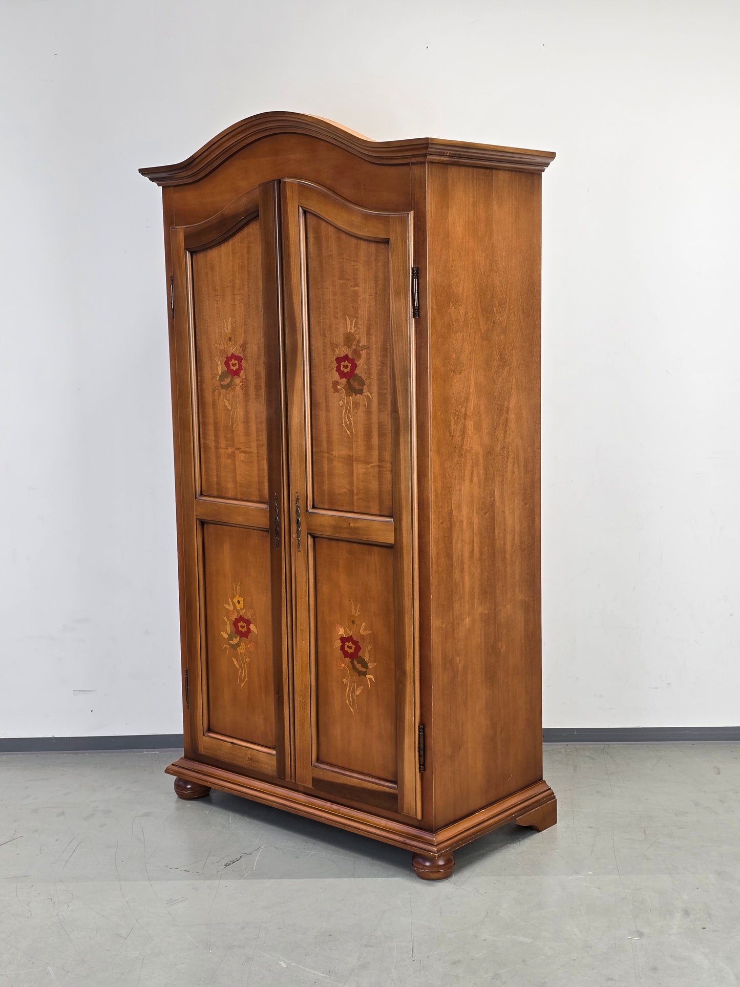 VOGLAUER Kleiderschrank Kirschbaum Intarsien Schrank Anno Antik Stil 60er