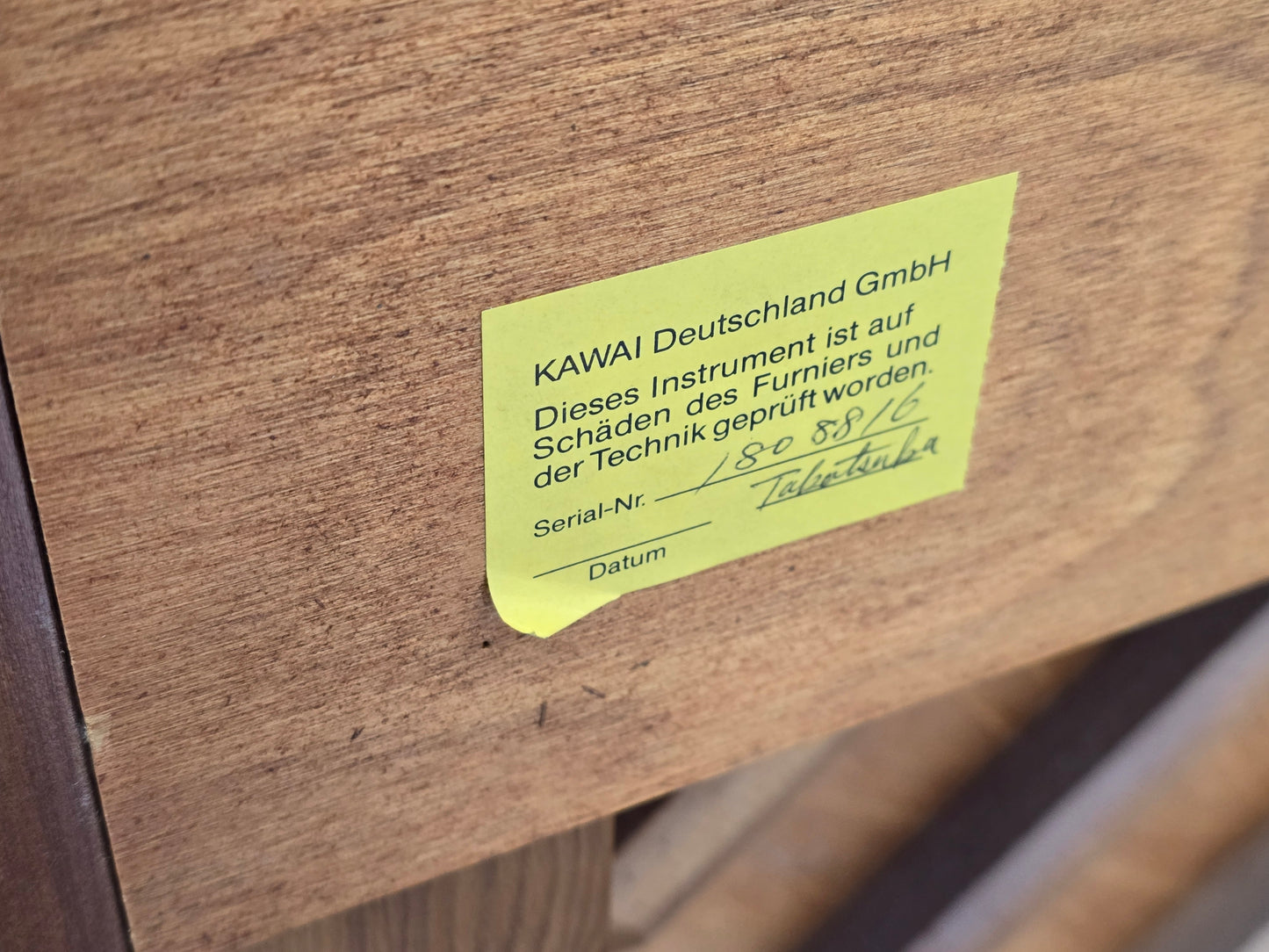 KAWAI KLAVIER CS-9T Nussbaum Mid-Century Design Japan Piano 1988 Bj.
