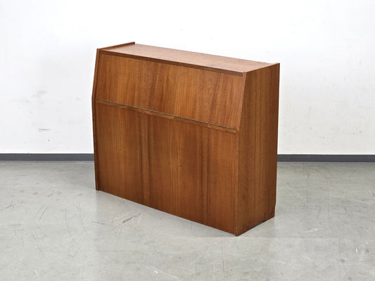 VINTAGE WÄSCHETRUHE Teak Mid Century Wäschesammler 60er Design Holz Truhe Retro