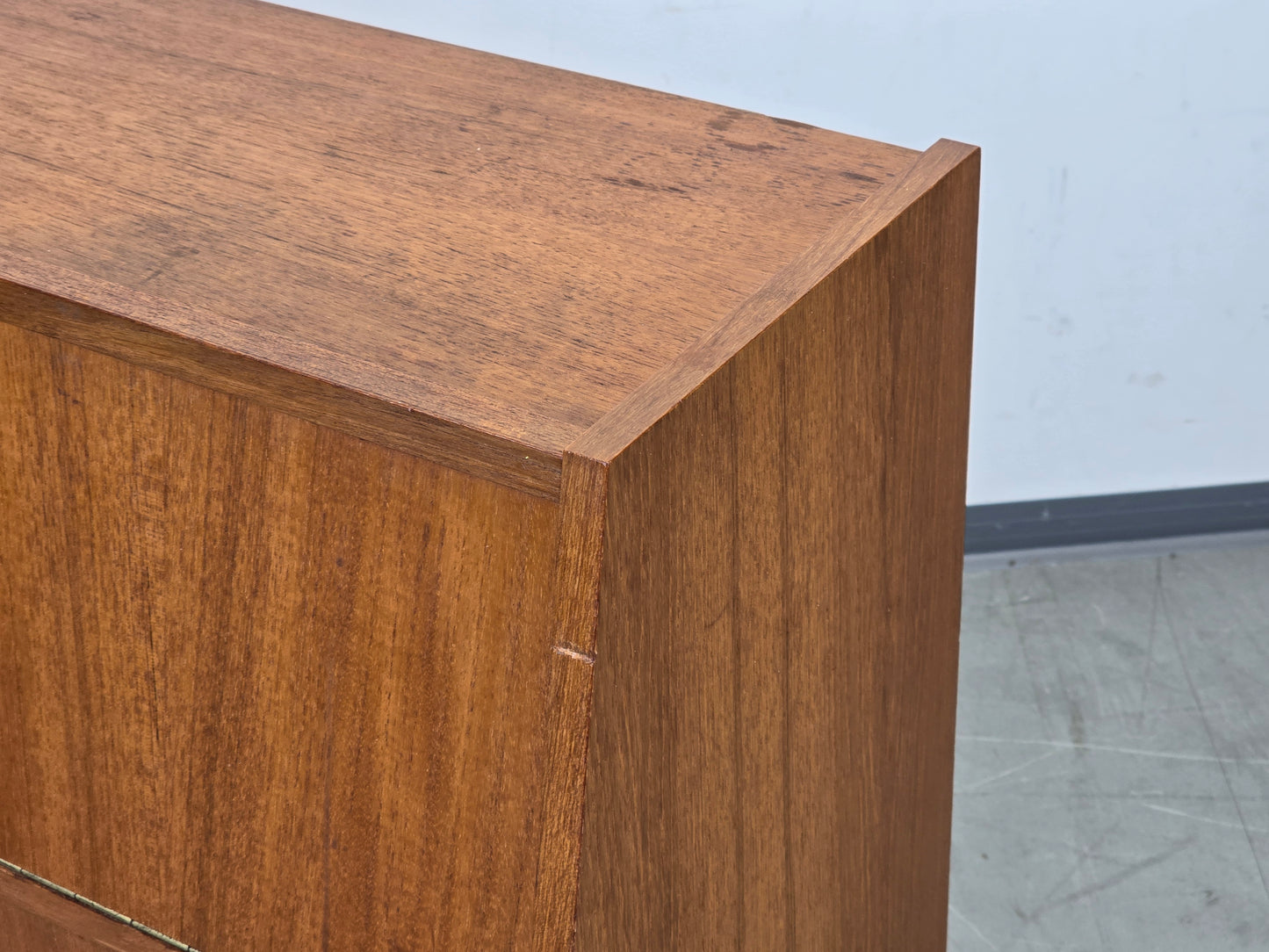 VINTAGE WÄSCHETRUHE Teak Mid Century Wäschesammler 60er Design Holz Truhe Retro