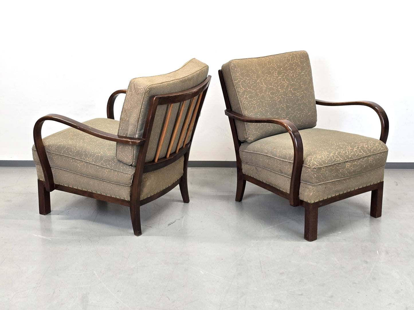 SESSEL VINTAGE Mid Century Sessel 60er Jahre Skandinavisch Design Wood Spindel