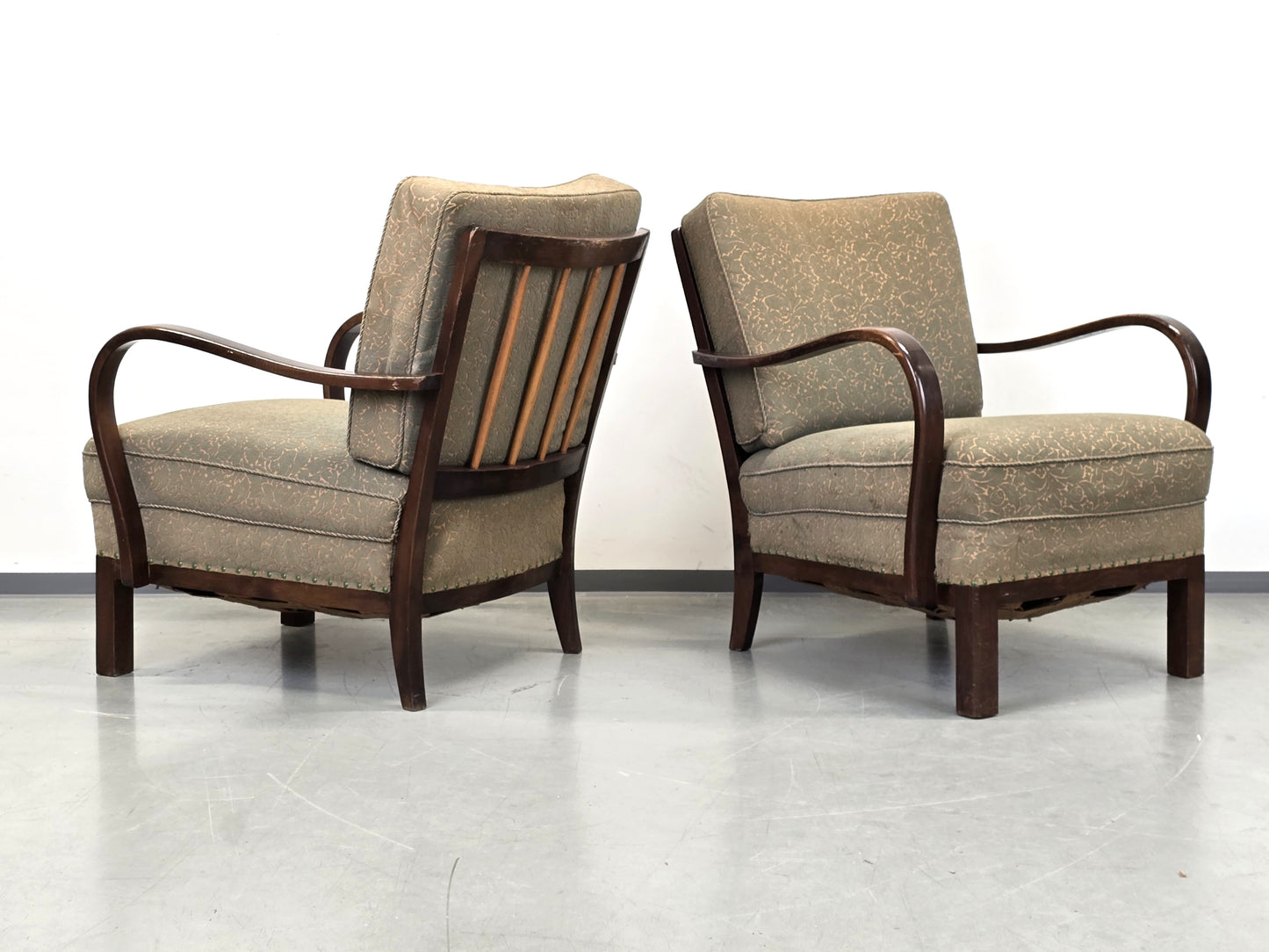 SESSEL VINTAGE Mid Century Sessel 60er Jahre Skandinavisch Design Wood Spindel