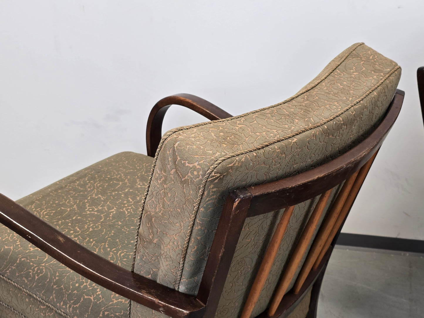 SESSEL VINTAGE Mid Century Sessel 60er Jahre Skandinavisch Design Wood Spindel