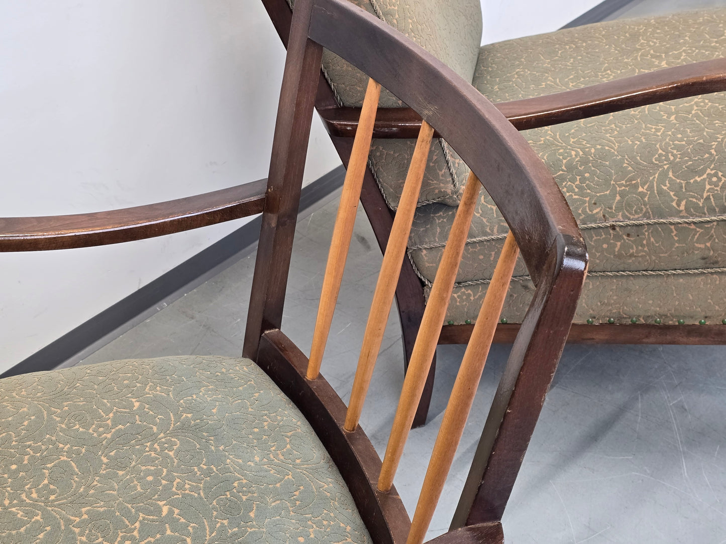 SESSEL VINTAGE Mid Century Sessel 60er Jahre Skandinavisch Design Wood Spindel