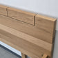 VOGLAUER BETT V-Montanara Wildeiche holz eiche doppelbett Massivholz 200x200 Spaltholz Design