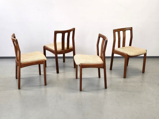 DYRLUND STÜHLE Vintage Stuhl Esszimmer Esstisch Teakholz Massiv Dänisches Design Küche Mid-Century Modern