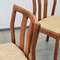 DYRLUND STÜHLE Vintage Stuhl Esszimmer Esstisch Teakholz Massiv Dänisches Design Küche Mid-Century Modern