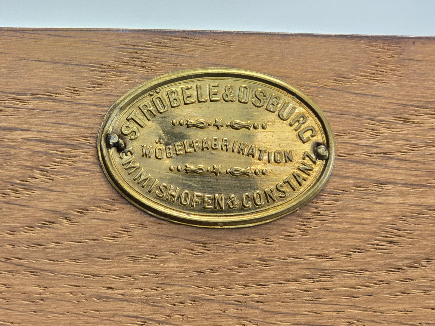 GRÜNDERZEIT BUFFET Antik Schrank Nussbaum Wurzelholz Ströbele & Osburg Konstanz