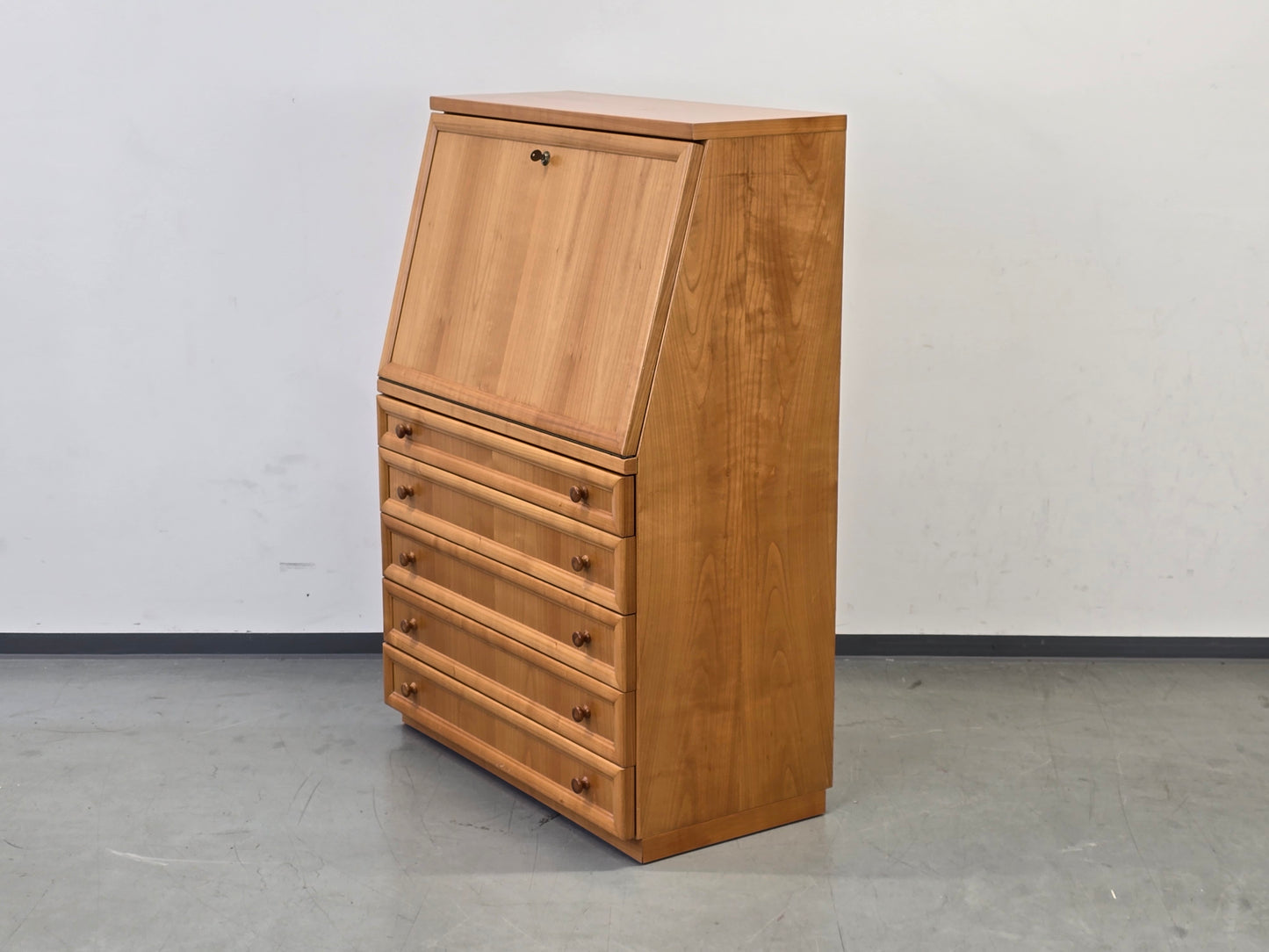 SEKRETÄR KIRSCHBAUM Schreibschrank Antik-Stil Biedermeier Kommode Schreibtisch