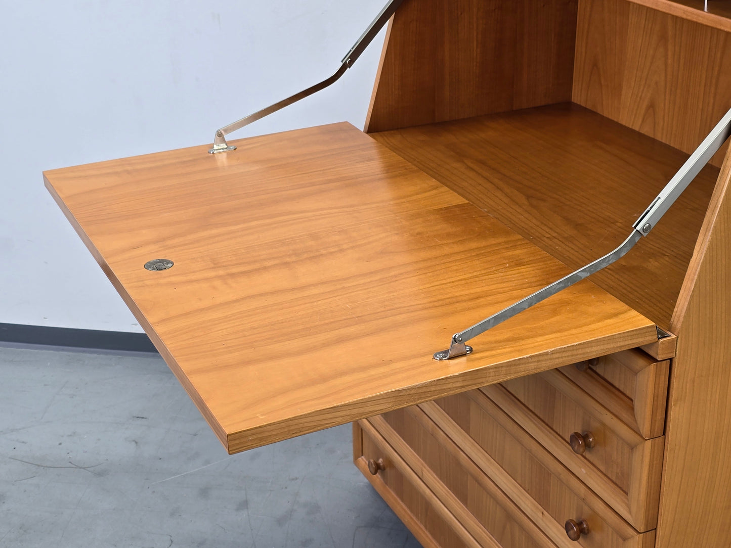SEKRETÄR KIRSCHBAUM Schreibschrank Antik-Stil Biedermeier Kommode Schreibtisch