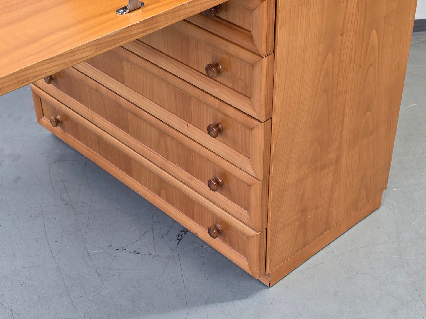 SEKRETÄR KIRSCHBAUM Schreibschrank Antik-Stil Biedermeier Kommode Schreibtisch