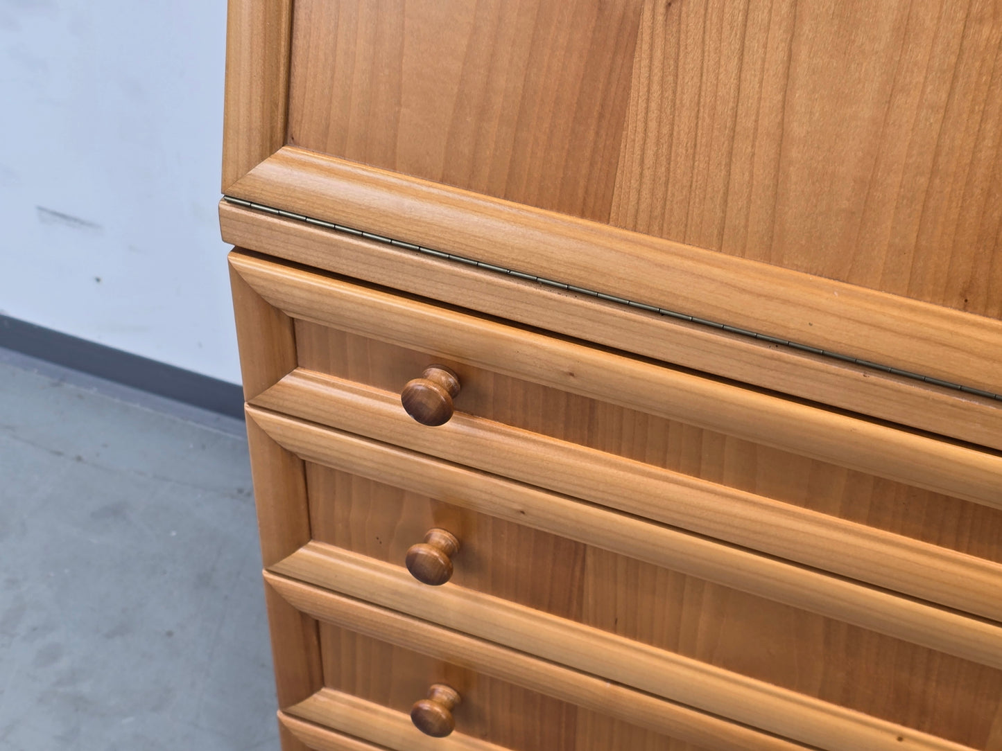 SEKRETÄR KIRSCHBAUM Schreibschrank Antik-Stil Biedermeier Kommode Schreibtisch