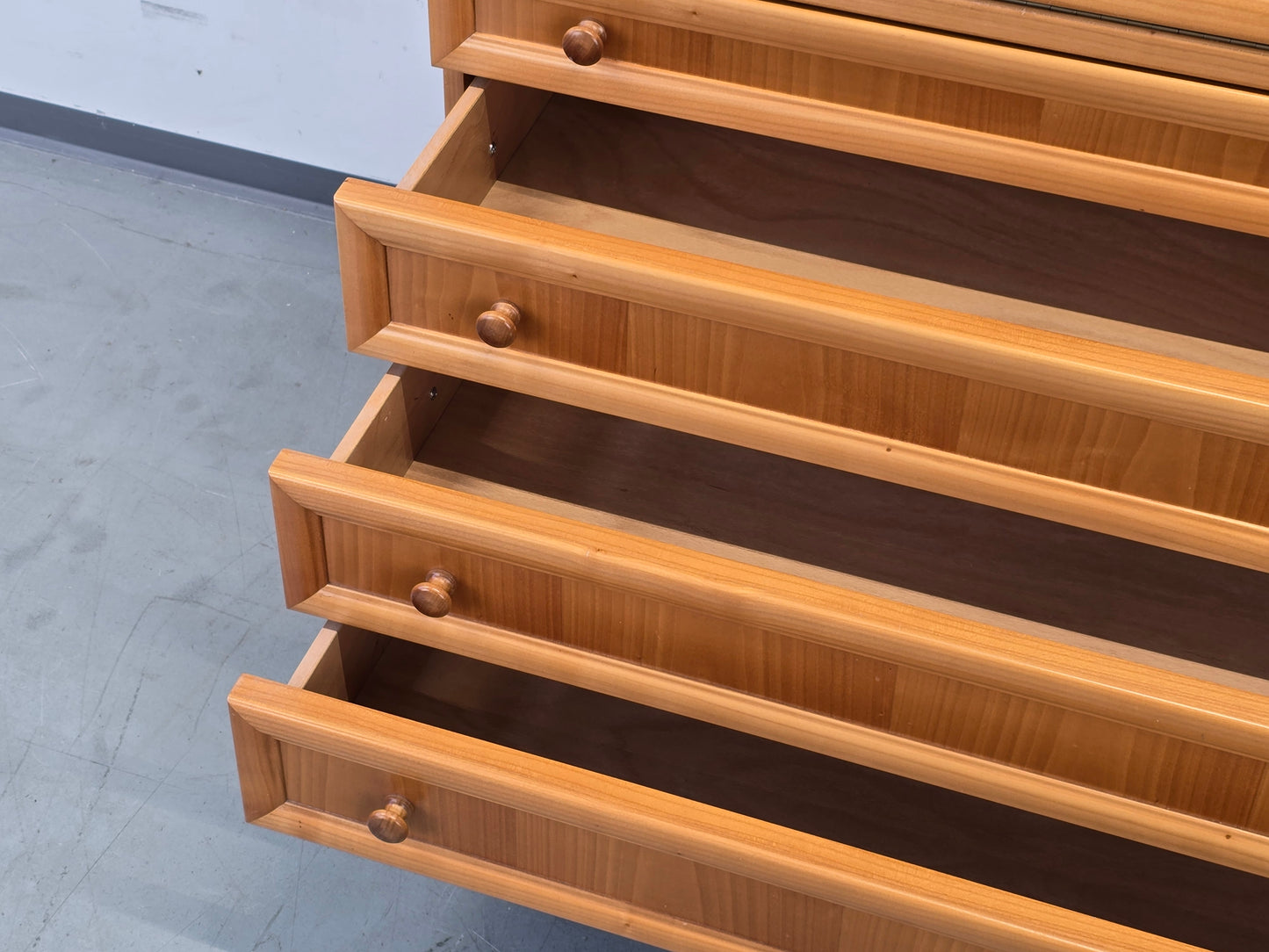 SEKRETÄR KIRSCHBAUM Schreibschrank Antik-Stil Biedermeier Kommode Schreibtisch