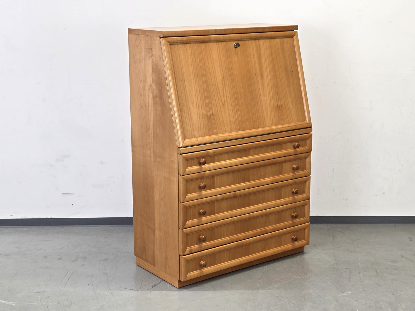 SEKRETÄR KIRSCHBAUM Schreibschrank Antik-Stil Biedermeier Kommode Schreibtisch