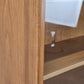 VINTAGE VITRINE Nussbaum 60er Mid Century Bücherschrank Highboard Regal Retro
