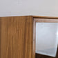 VINTAGE VITRINE Nussbaum 60er Mid Century Bücherschrank Highboard Regal Retro