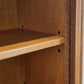 VINTAGE VITRINE Nussbaum 60er Mid Century Bücherschrank Highboard Regal Retro