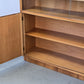 VINTAGE VITRINE Nussbaum 60er Mid Century Bücherschrank Highboard Regal Retro