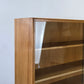 VINTAGE VITRINE Nussbaum 60er Mid Century Bücherschrank Highboard Regal Retro