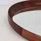 DANISH DESIGN Spiegel Teak 60er Th. Poss Kopenhagen Vintage Wandspiegel 56cm
