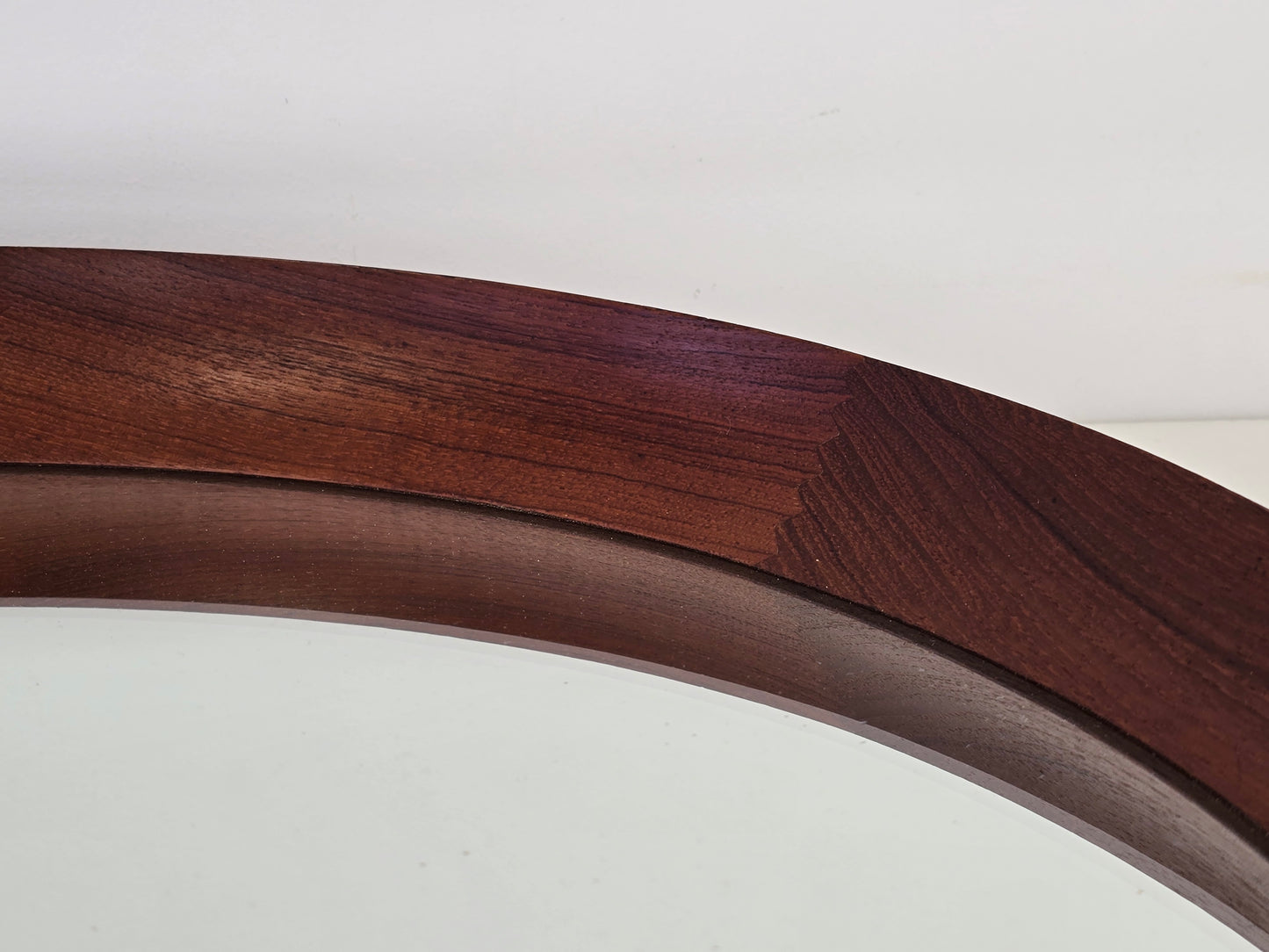 DANISH DESIGN Spiegel Teak 60er Th. Poss Kopenhagen Vintage Wandspiegel 56cm