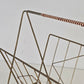 VINTAGE ZEITSCHRIFTENSTÄNDER Mid Century 50er Zeitungsständer Retro Messing-Optik