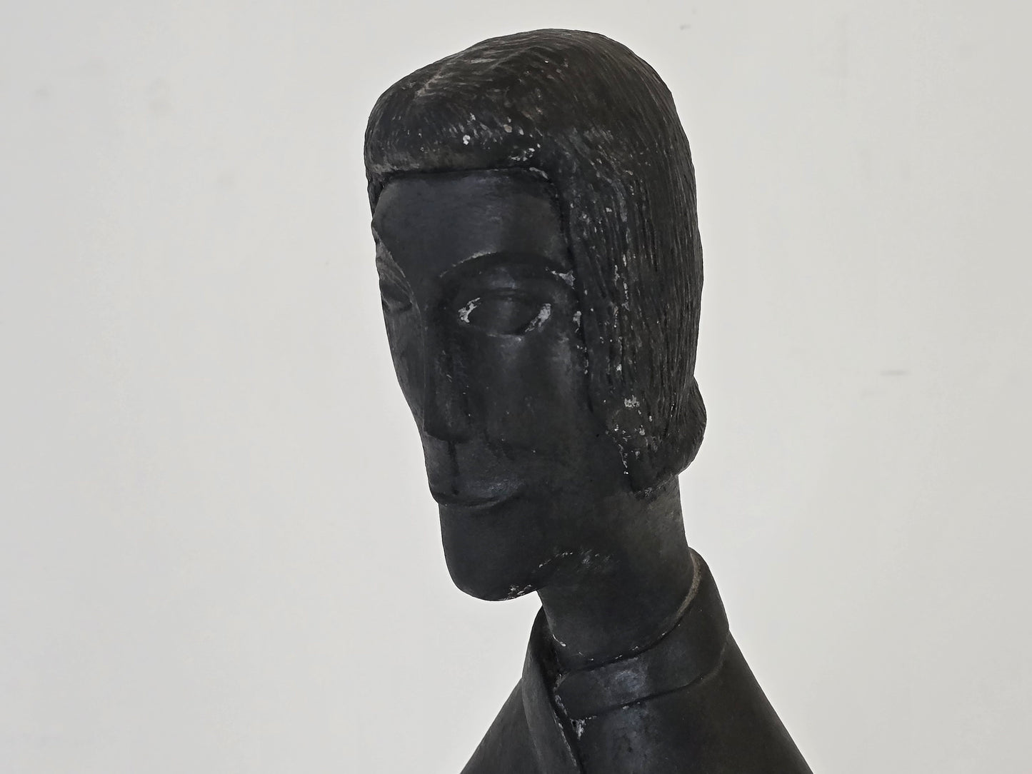 WALTER GILLICH Skulptur 1962 Gips Unikat Modernist Abstrakt Kunst Vintage