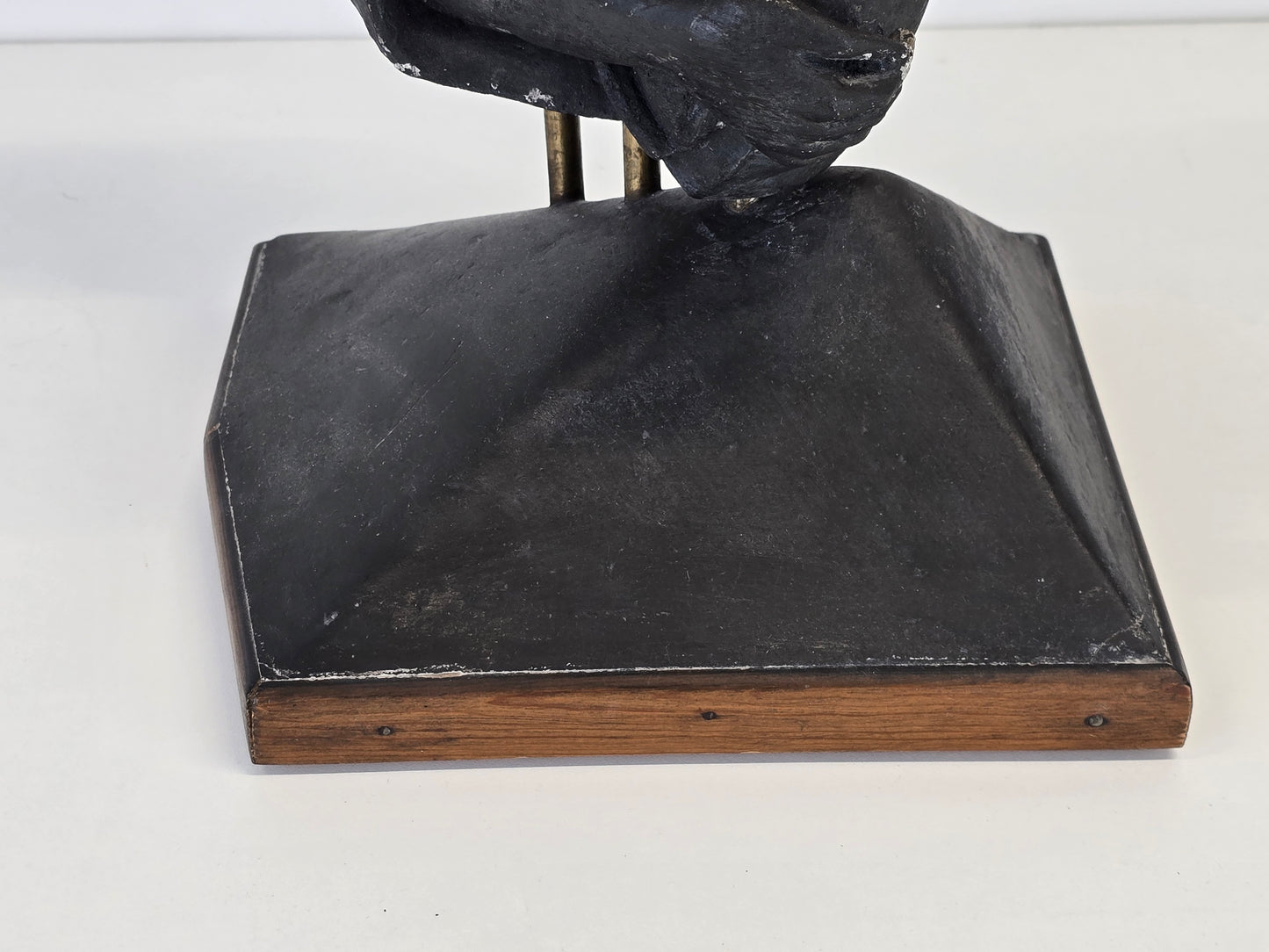 WALTER GILLICH Skulptur 1962 Gips Unikat Modernist Abstrakt Kunst Vintage