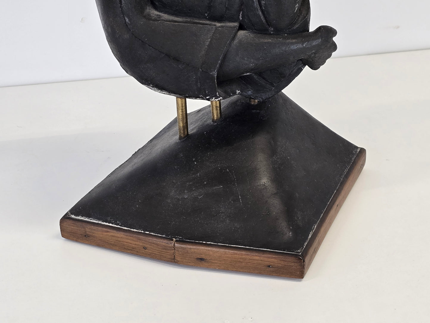 WALTER GILLICH Skulptur 1962 Gips Unikat Modernist Abstrakt Kunst Vintage