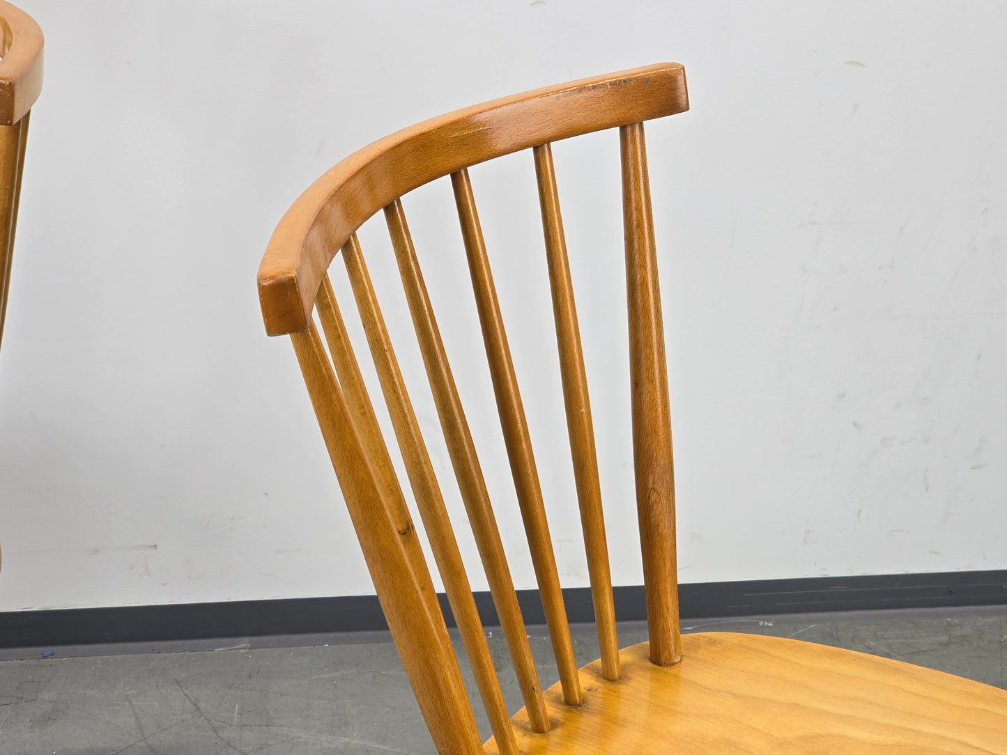 VINTAGE SPROSSENSTUHL Mid Century Stuhl 60er Jahre Tapiovaara Stil Buche