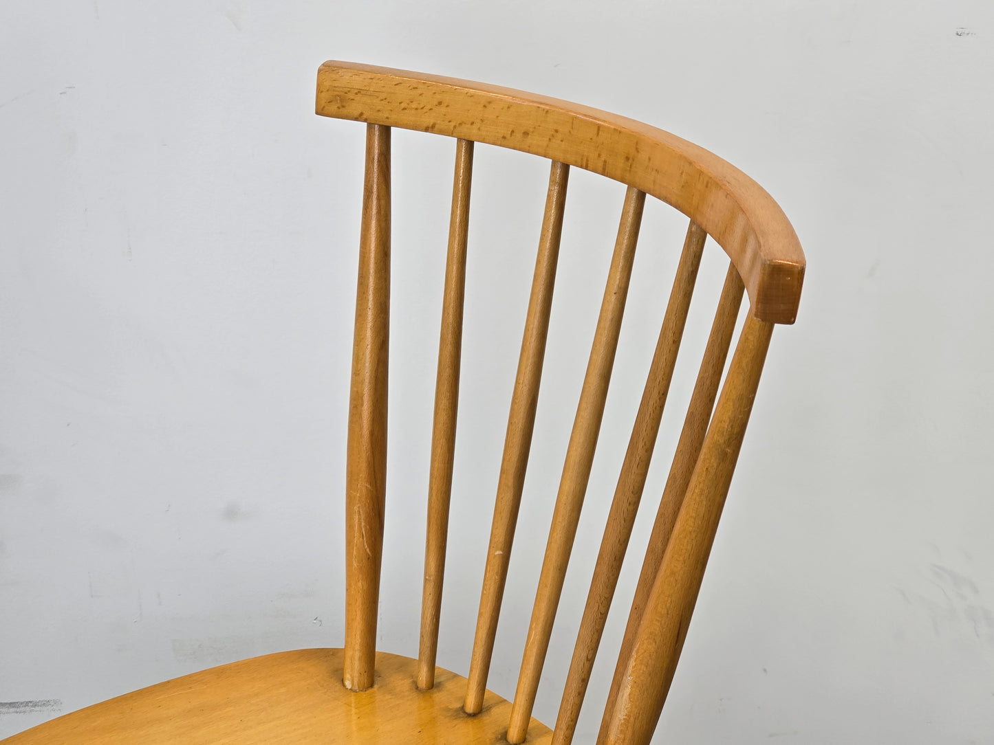 VINTAGE SPROSSENSTUHL Mid Century Stuhl 60er Jahre Tapiovaara Stil Buche