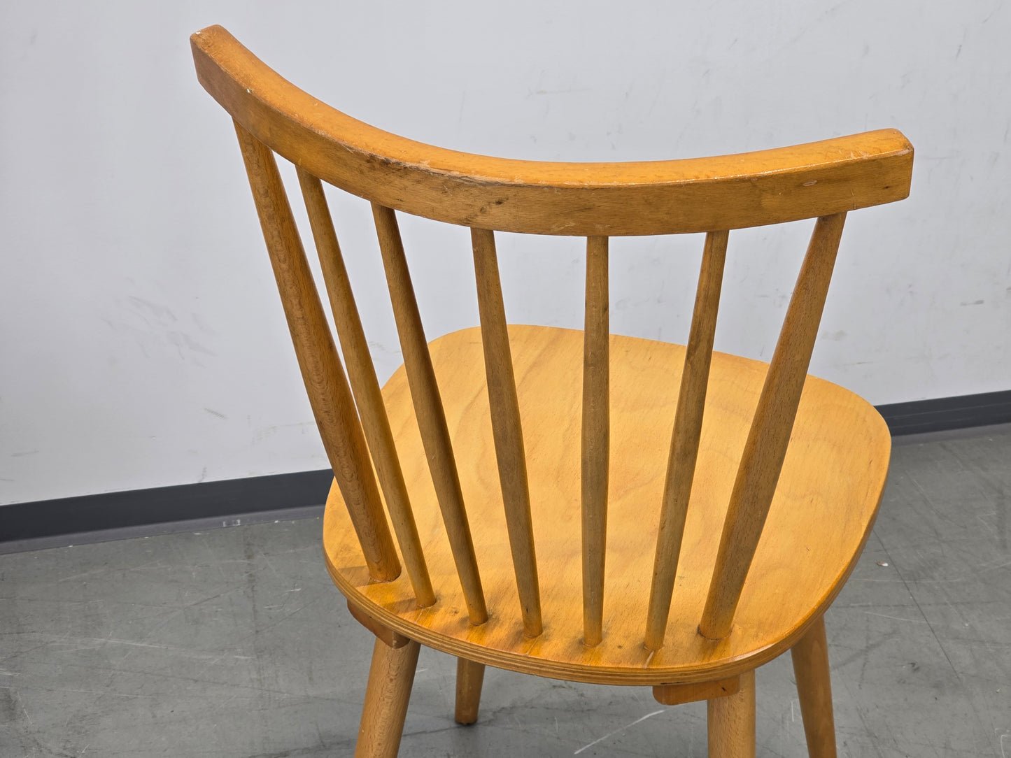 VINTAGE SPROSSENSTUHL Mid Century Stuhl 60er Jahre Tapiovaara Stil Buche
