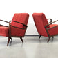 VINTAGE SESSEL Mid Century Sessel 50er 60er Jahre Rot Design