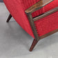VINTAGE SESSEL Mid Century Sessel 50er 60er Jahre Rot Design