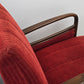 VINTAGE SESSEL Mid Century Sessel 50er 60er Jahre Rot Design