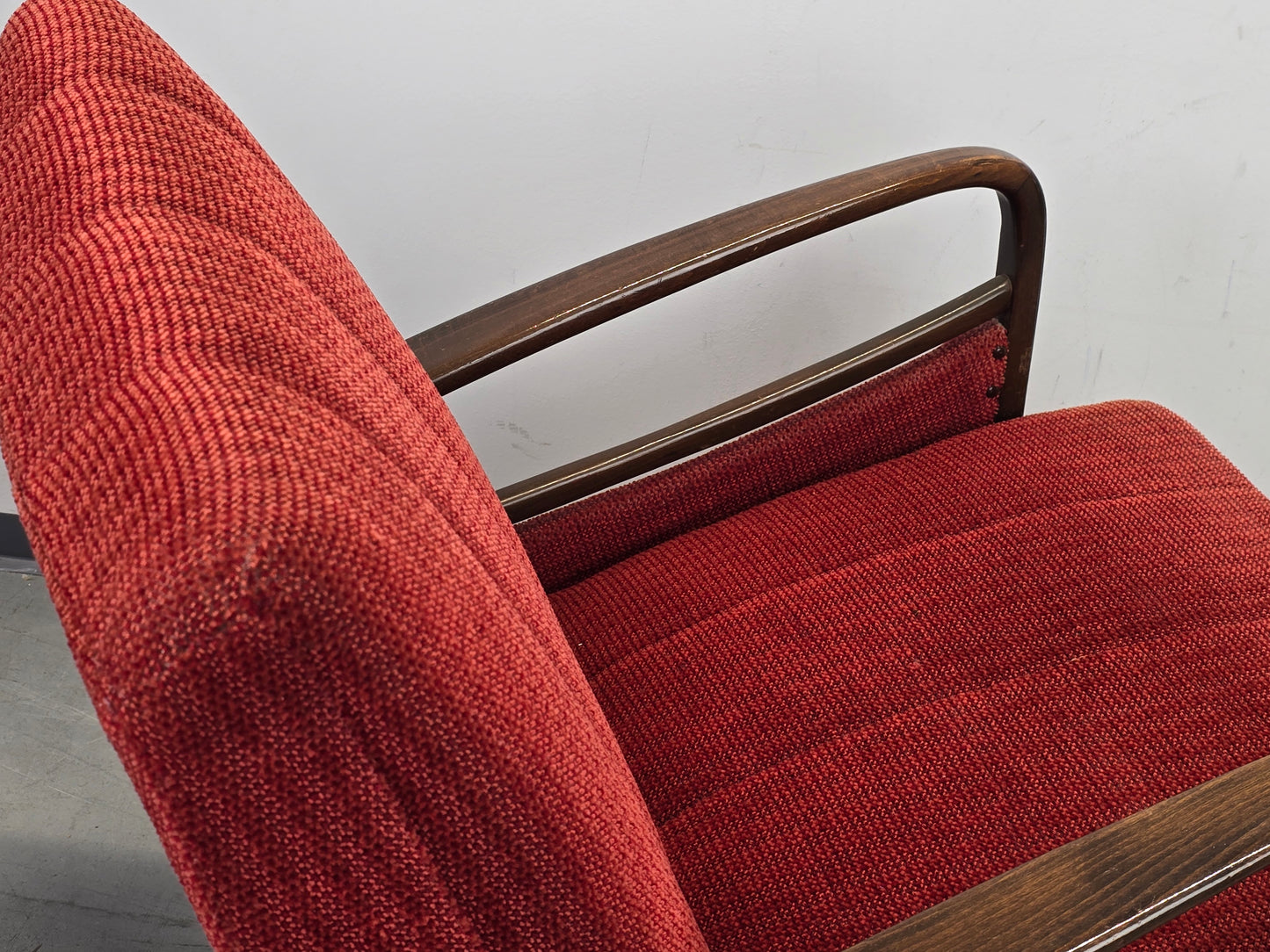 VINTAGE SESSEL Mid Century Sessel 50er 60er Jahre Rot Design