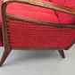 VINTAGE SESSEL Mid Century Sessel 50er 60er Jahre Rot Design