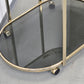 BARWAGEN GOLD Servierwagen Vintage Hollywood Regency Rollwagen 70er