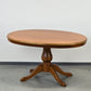 VINTAGE COUCHTISCH Nussbaum Oval 60er Jahre Mid Century Säulentisch Retro