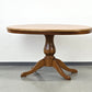 VINTAGE COUCHTISCH Nussbaum Oval 60er Jahre Mid Century Säulentisch Retro