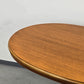 VINTAGE COUCHTISCH Nussbaum Oval 60er Jahre Mid Century Säulentisch Retro