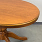 VINTAGE COUCHTISCH Nussbaum Oval 60er Jahre Mid Century Säulentisch Retro