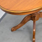 VINTAGE COUCHTISCH Nussbaum Oval 60er Jahre Mid Century Säulentisch Retro
