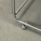 VINTAGE BEISTELLTISCH Chrom Rollen Couchtisch Bauhaus 60er Jahre Design Weiß