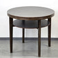HALABALA BEISTELLTISCH Art Déco Couchtisch 40er Jahre Vintage Holz Rund Schwarz