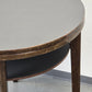 HALABALA BEISTELLTISCH Art Déco Couchtisch 40er Jahre Vintage Holz Rund Schwarz