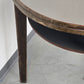 HALABALA BEISTELLTISCH Art Déco Couchtisch 40er Jahre Vintage Holz Rund Schwarz