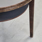 HALABALA BEISTELLTISCH Art Déco Couchtisch 40er Jahre Vintage Holz Rund Schwarz