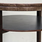 HALABALA BEISTELLTISCH Art Déco Couchtisch 40er Jahre Vintage Holz Rund Schwarz